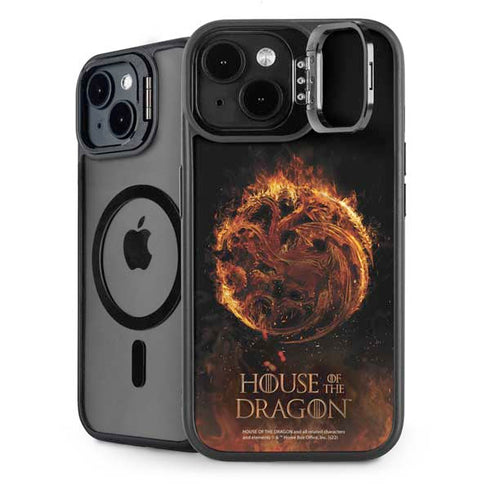 HBO House of the Dragon Flaming Tararyen Sigil iPhone 15 Plus Kickstand Case