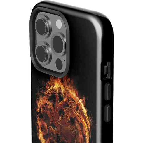 HBO House of the Dragon Flaming Tararyen Sigil iPhone 15 Pro Impact Case