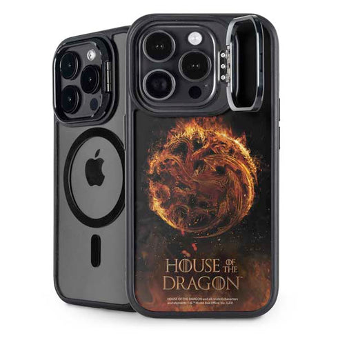 HBO House of the Dragon Flaming Tararyen Sigil iPhone 15 Pro Max Kickstand Case