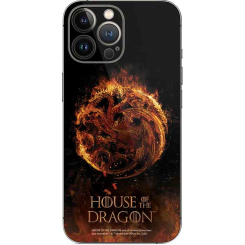HBO House of the Dragon Flaming Tararyen Sigil iPhone 15 Pro Max Skin