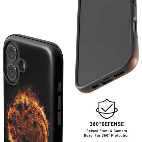 HBO House of the Dragon Flaming Tararyen Sigil iPhone 16 Magsafe Impact Case