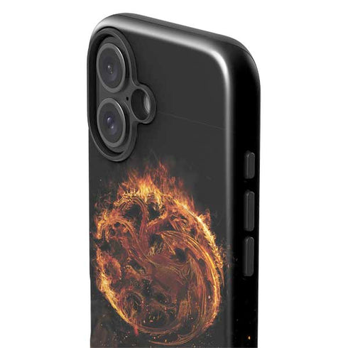 HBO House of the Dragon Flaming Tararyen Sigil iPhone 16 Plus Impact Case