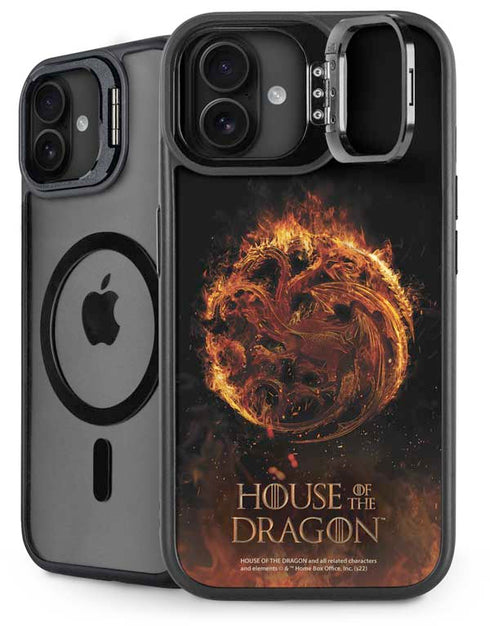 HBO House of the Dragon Flaming Tararyen Sigil iPhone 16 Plus Kickstand Case