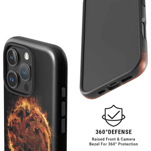 HBO House of the Dragon Flaming Tararyen Sigil iPhone 16 Pro Magsafe Impact Case