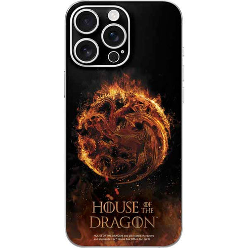 HBO House of the Dragon Flaming Tararyen Sigil iPhone 16 Pro Max Skin