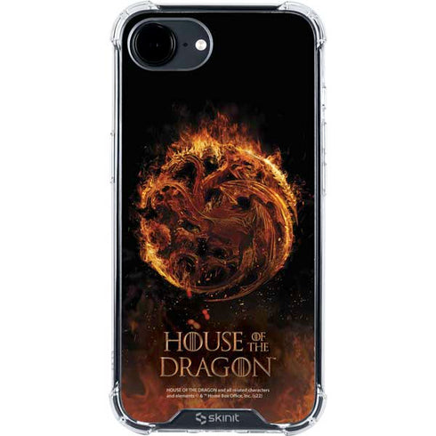 HBO House of the Dragon Flaming Tararyen Sigil iPhone 16e Clear Case
