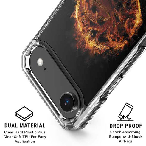 HBO House of the Dragon Flaming Tararyen Sigil iPhone 17 Air Clear Case