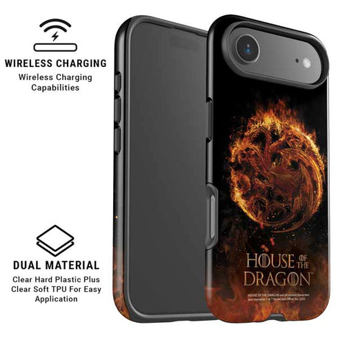 HBO House of the Dragon Flaming Tararyen Sigil iPhone 17 Air Magsafe Impact Case