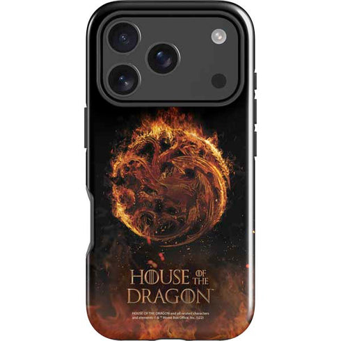 HBO House of the Dragon Flaming Tararyen Sigil iPhone 17 Pro Max Impact Case