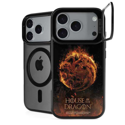 HBO House of the Dragon Flaming Tararyen Sigil iPhone 17 Pro Max Kickstand Case