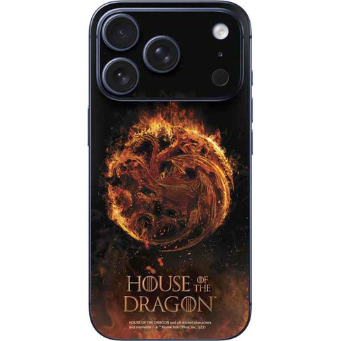 HBO House of the Dragon Flaming Tararyen Sigil iPhone 17 Pro Max Skin