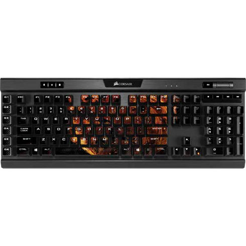 HBO House of the Dragon Flaming Tararyen Sigil K95 RGB PLATINUM Mechanical Gaming Keyboard Skin