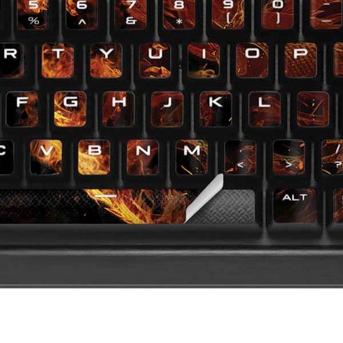 HBO House of the Dragon Flaming Tararyen Sigil K95 RGB PLATINUM Mechanical Gaming Keyboard Skin