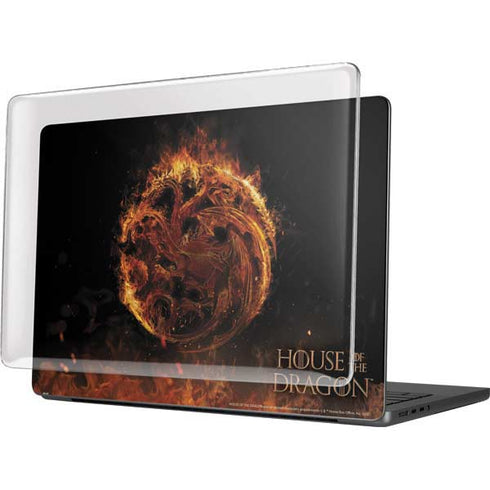 HBO House of the Dragon Flaming Tararyen Sigil MacBook Pro 14in (2021-24) Case plus Skin