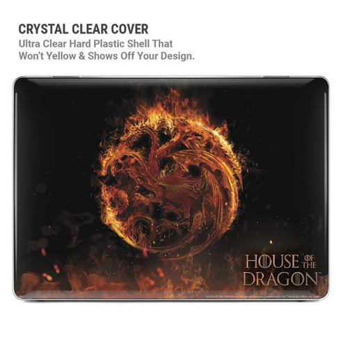 HBO House of the Dragon Flaming Tararyen Sigil MacBook Pro 14in (2021-24) Case plus Skin