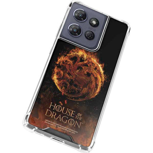 HBO House of the Dragon Flaming Tararyen Sigil Moto G Play 5G (2025) Clear Case