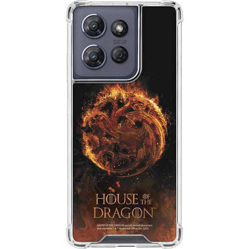 HBO House of the Dragon Flaming Tararyen Sigil Moto G Power 5G (2025) Clear Case