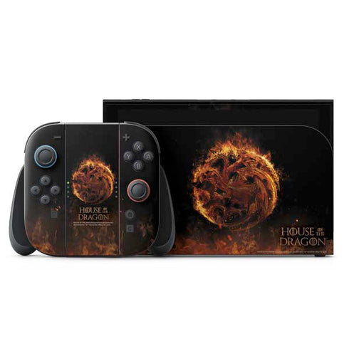 HBO House of the Dragon Flaming Tararyen Sigil Nintendo Skins