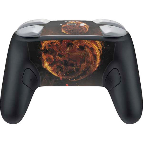 HBO House of the Dragon Flaming Tararyen Sigil Nintendo Switch 2 (2025) Pro Controller Skin