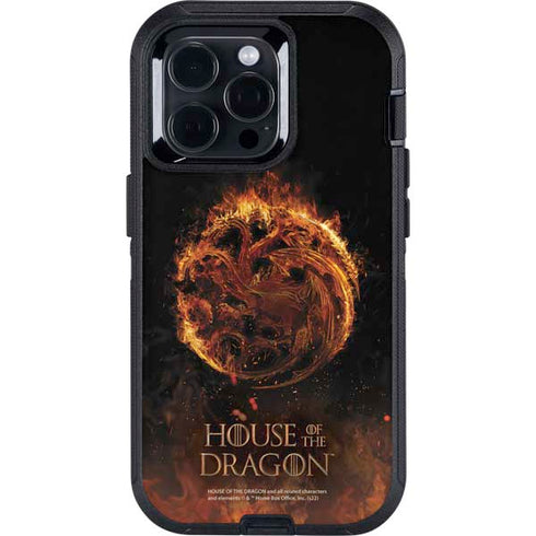 HBO House of the Dragon Flaming Tararyen Sigil Otterbox Defender iPhone Skin