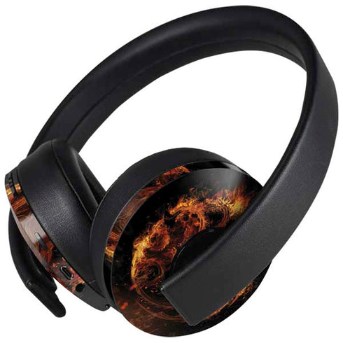 HBO House of the Dragon Flaming Tararyen Sigil PlayStation 4 Gold Wireless Headset Skin