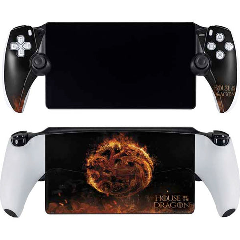 HBO House of the Dragon Flaming Tararyen Sigil PlayStation Portal Remote Player Skin