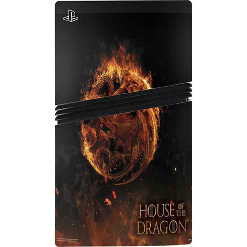HBO House of the Dragon Flaming Tararyen Sigil PS5 Pro Bundle Skin