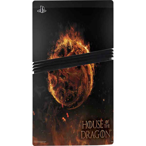 HBO House of the Dragon Flaming Tararyen Sigil PS5 Pro Disk Bundle Skin