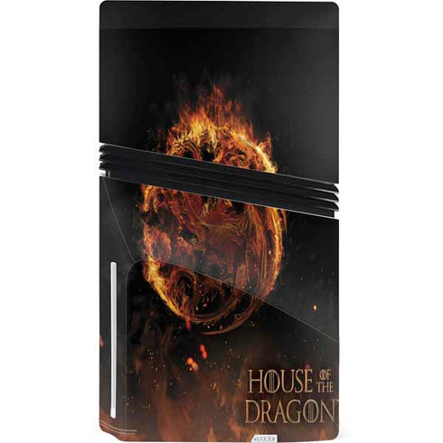 HBO House of the Dragon Flaming Tararyen Sigil PS5 Pro Disk Bundle Skin