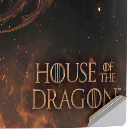 HBO House of the Dragon Flaming Tararyen Sigil PS5 Slim Digital Edition Console Skin