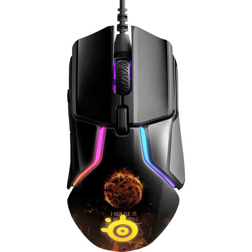 HBO House of the Dragon Flaming Tararyen Sigil SteelSeries Rival 600 Gaming Mouse Skin