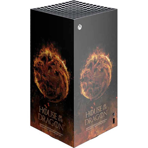 HBO House of the Dragon Flaming Tararyen Sigil XBox Series X Digital Edition Console Skin
