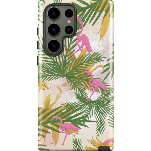 Flamingo Pattern Galaxy S23 Ultra Pro Case