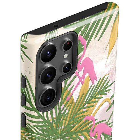 Flamingo Pattern Galaxy S23 Ultra Pro Case