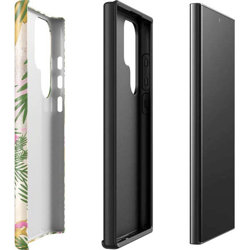 Flamingo Pattern Galaxy S23 Ultra Pro Case