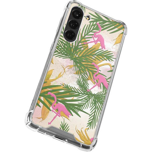 Flamingo Pattern Galaxy S24 FE Clear Case