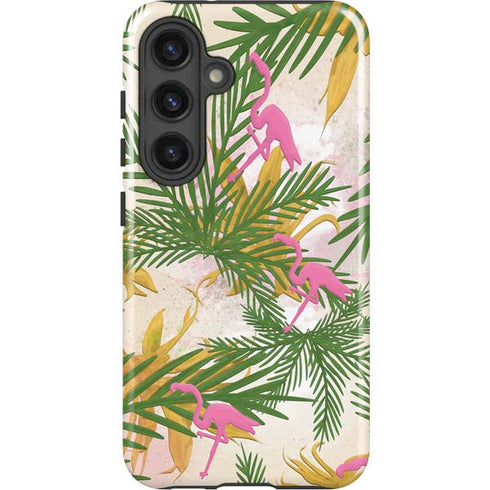 Flamingo Pattern Galaxy S25 Plus Impact Case