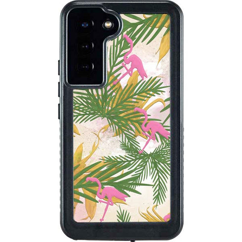Flamingo Pattern Galaxy S24 Plus Waterproof Case