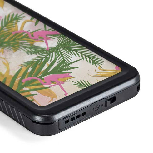Flamingo Pattern Galaxy S24 Plus Waterproof Case