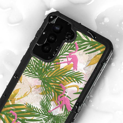 Flamingo Pattern Galaxy S24 Plus Waterproof Case