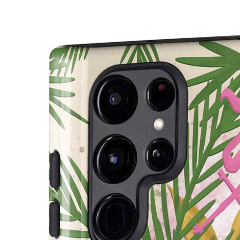 Flamingo Pattern Galaxy S25 Ultra Impact Case