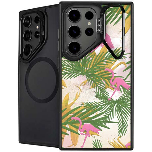 Flamingo Pattern Galaxy S25 Ultra Kickstand Case