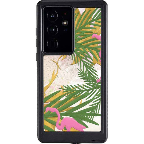 Flamingo Pattern Galaxy S24 Ultra Waterproof Case