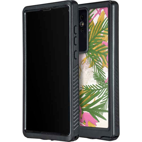 Flamingo Pattern Galaxy S24 Ultra Waterproof Case