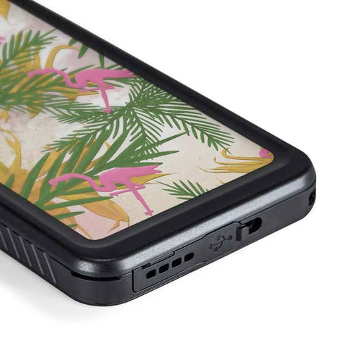 Flamingo Pattern Galaxy S24 Waterproof Case