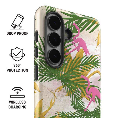 Flamingo Pattern Galaxy S26 Plus Impact Case