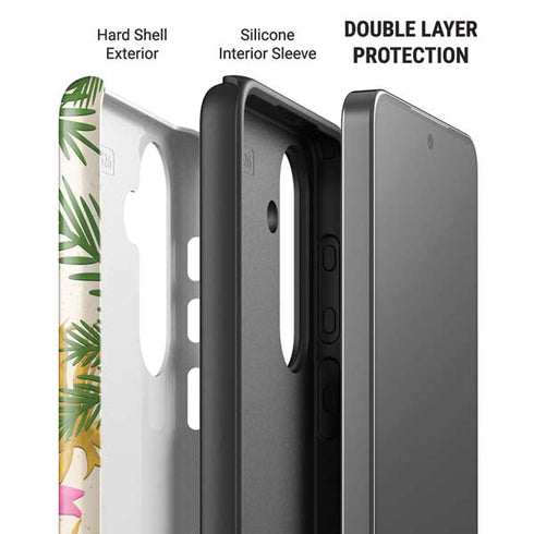 Flamingo Pattern Galaxy S26 Plus Impact Case