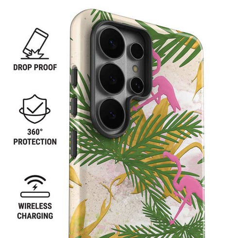 Flamingo Pattern Galaxy S26 Ultra Impact Case