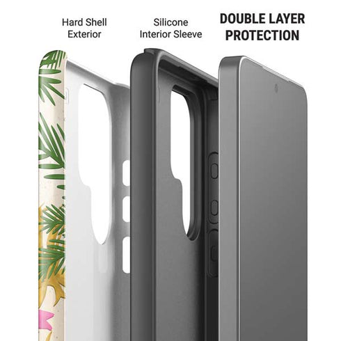 Flamingo Pattern Galaxy S26 Ultra Impact Case