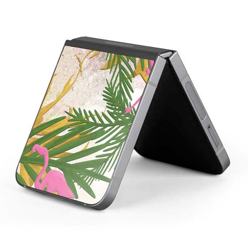 Flamingo Pattern Galaxy Z Flip6 Skin